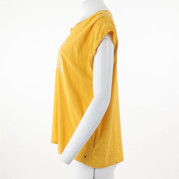 Tommy Hilfiger Sleeveless Muscle T-Shirt Deep Maize - Picture 4 of 5